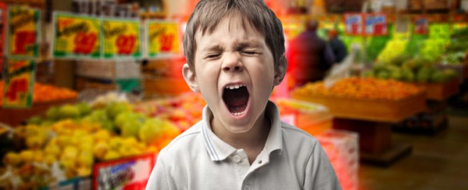 Autism and tantrums shopping